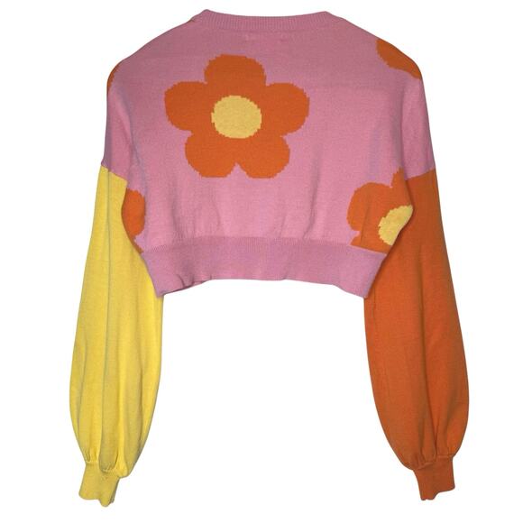 Nissa Susie Cardigan Small Cropped Floral - Picture 4 of 5